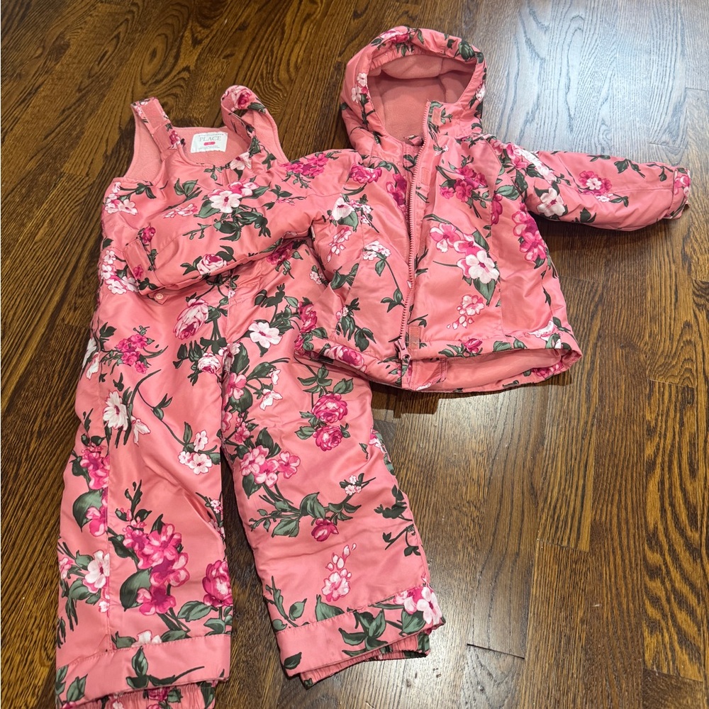 Toddler Matching Floral Ski snow suit by children’s place
